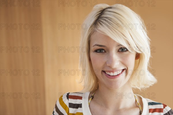 Close up of woman's smiling face