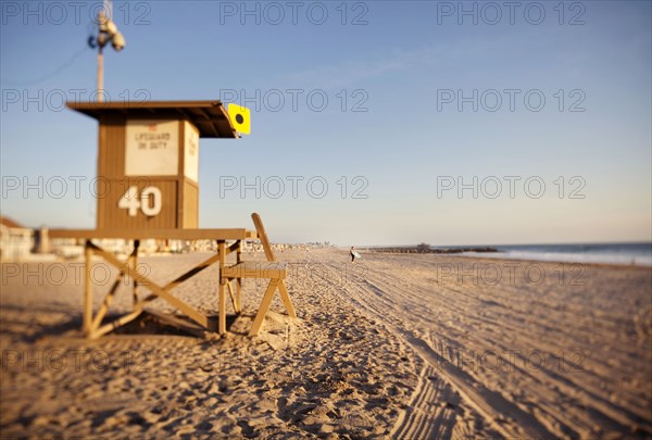 Lifeguard station on beach