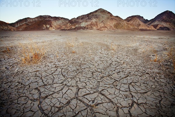 Barren earth in Death Valley