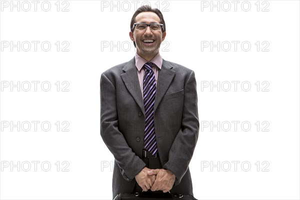 Pacific Islander businessman smiling