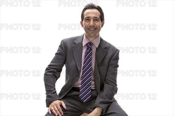 Pacific Islander businessman smiling