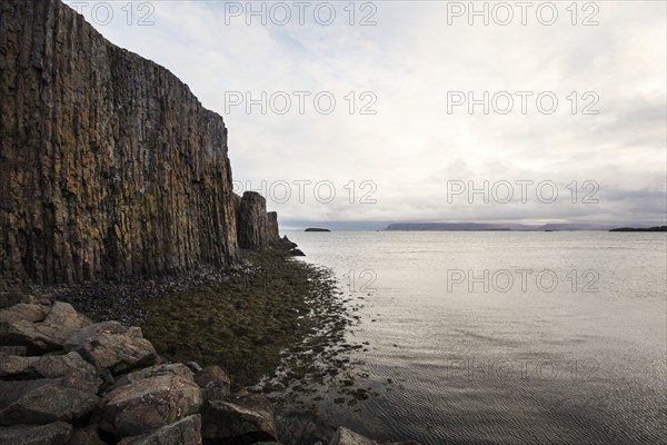 Cliffs on remote beach