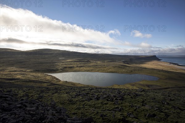 Lake in remote landscape