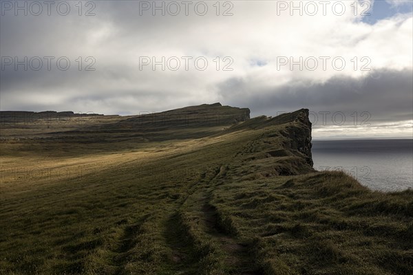 Cliffs over remote beach