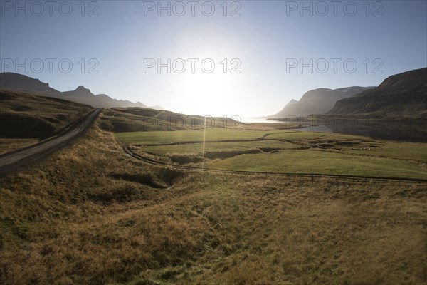 Sunrise over remote fields