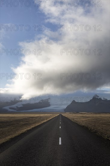 Empty road in remote landscape