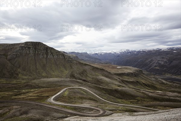 Mountains in remote landscape