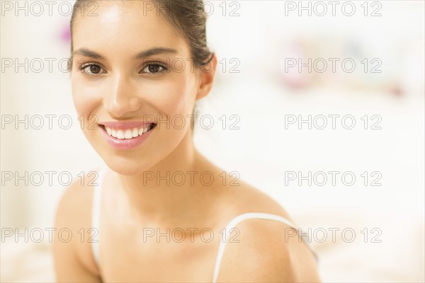 Caucasian woman smiling