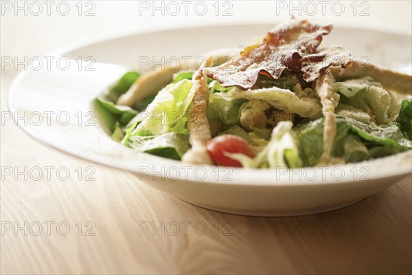 Close up of bowl of salad