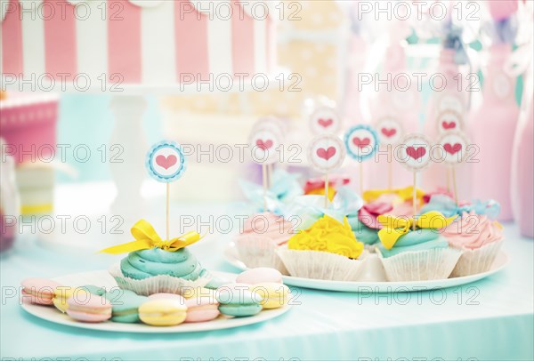 Cookies and cupcakes at birthday party