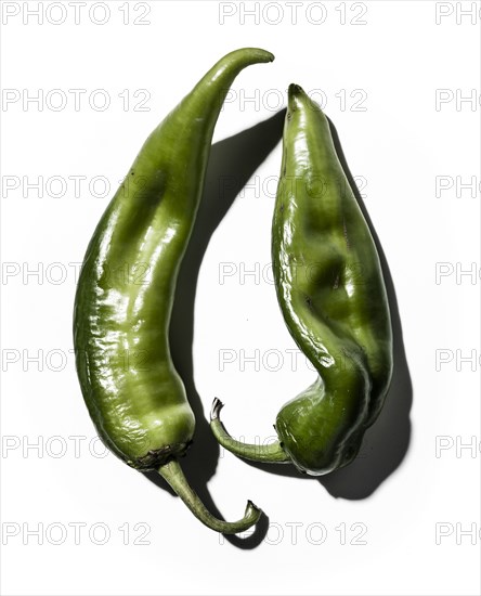 Green Anaheim peppers