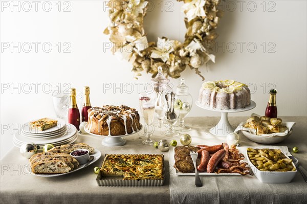 Holiday brunch buffet