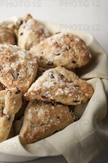 Scones in basket