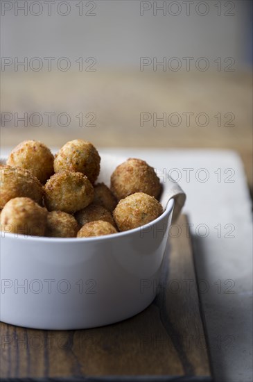 Arancini balls in bowl