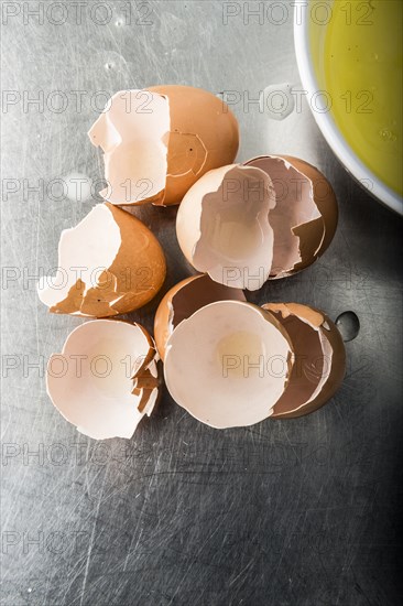 Broken egg shells