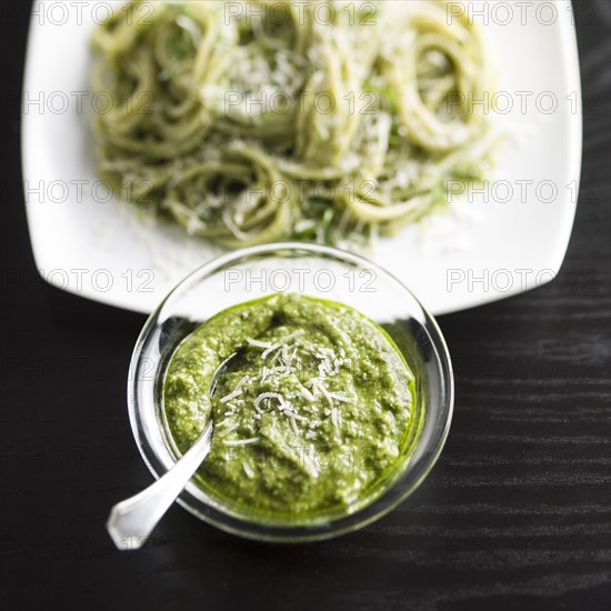 Bowl of parmesan pesto