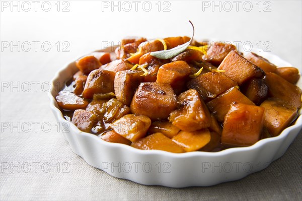 Plate of candied yams