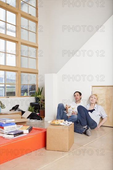 Couple moving into new house