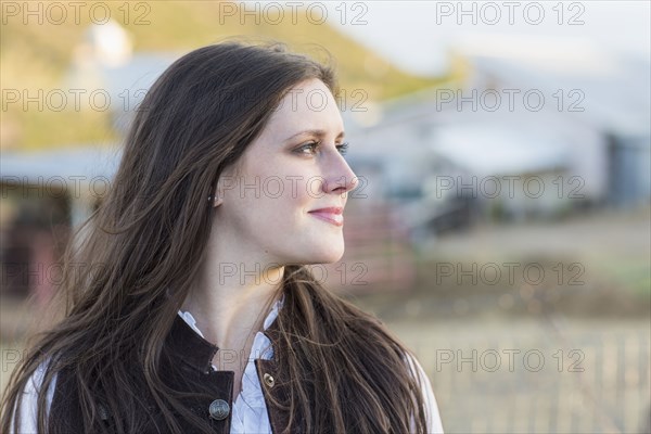 Caucasian woman smiling