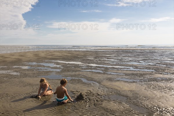 Children playing on beach