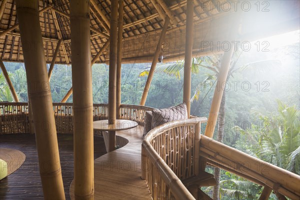 Bamboo hotel patio