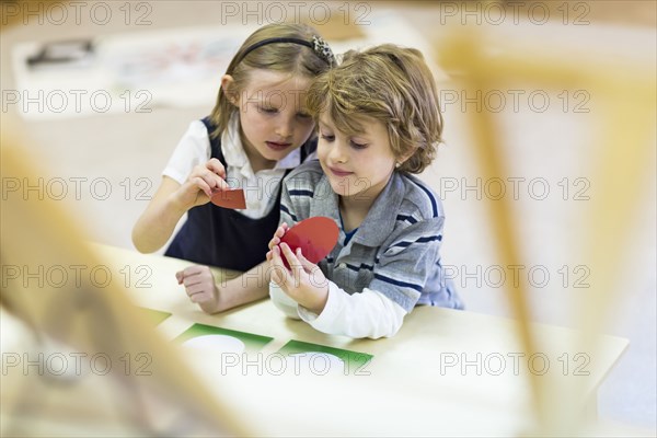 Children working together in classroom