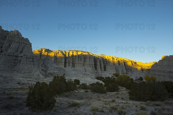 Shadow on cliff in desert