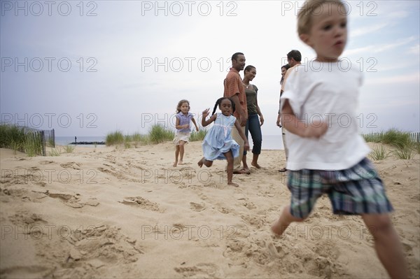 Children playing on the beach