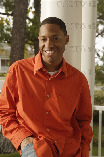 African man with hand in pocket