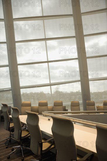 Modern conference room window