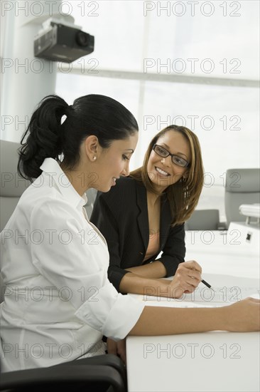 Multi-ethnic businesswomen in meeting