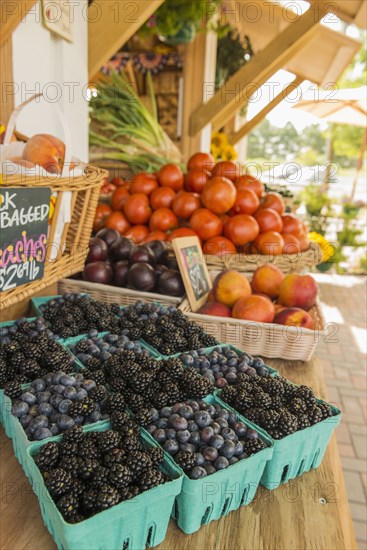 Berries at farmers market