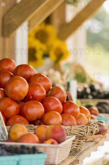 Produce at farmers market