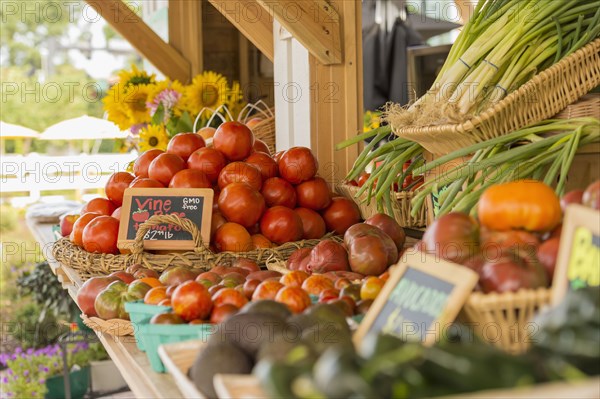 Produce at farmers market