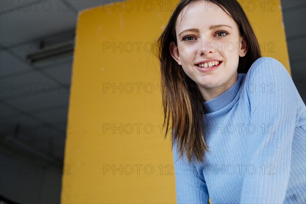 Portrait of smiling Caucasian woman