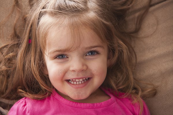 Smiling Caucasian girl