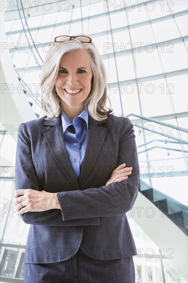 Portrait of confident Caucasian businesswoman