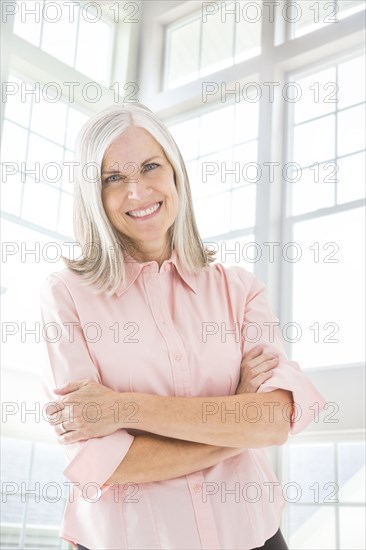 Portrait of smiling Caucasian woman