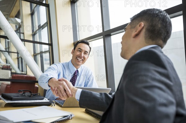 Businessmen shaking hands