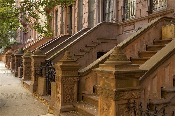 Front steps of apartment buildings