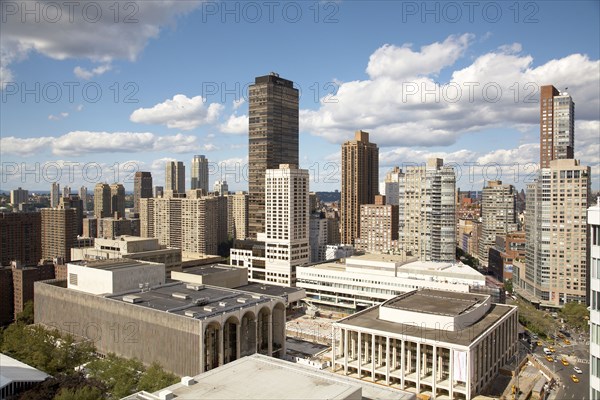 Blue sky and cityscape