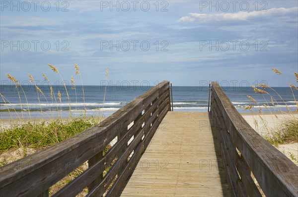 Walkway leading to beach