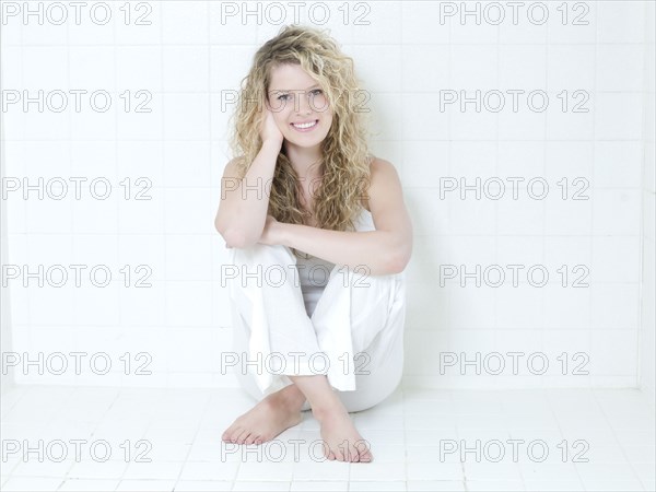 Smiling Caucasian woman