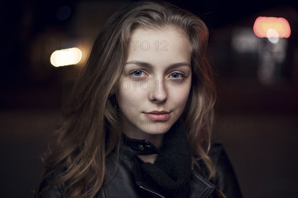 Portrait of serious Caucasian teenage girl