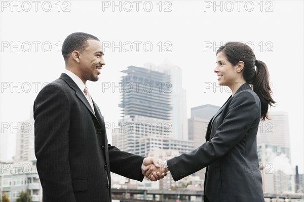 Businesspeople shaking hands