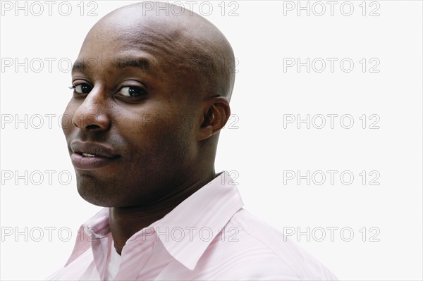 Close up of African man smiling