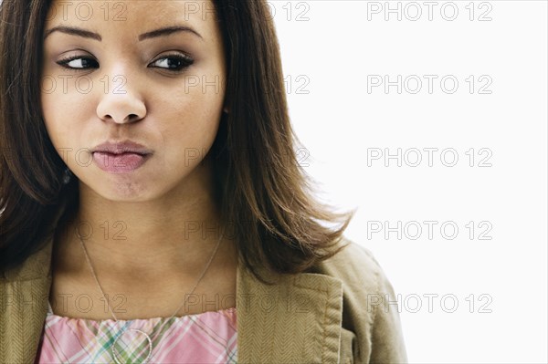 Portrait of African woman looking sideways
