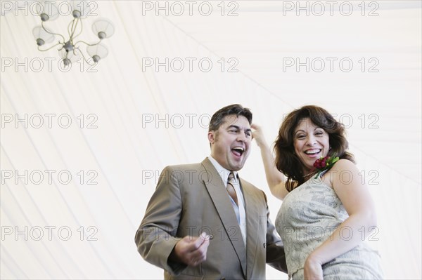 Hispanic couple dancing