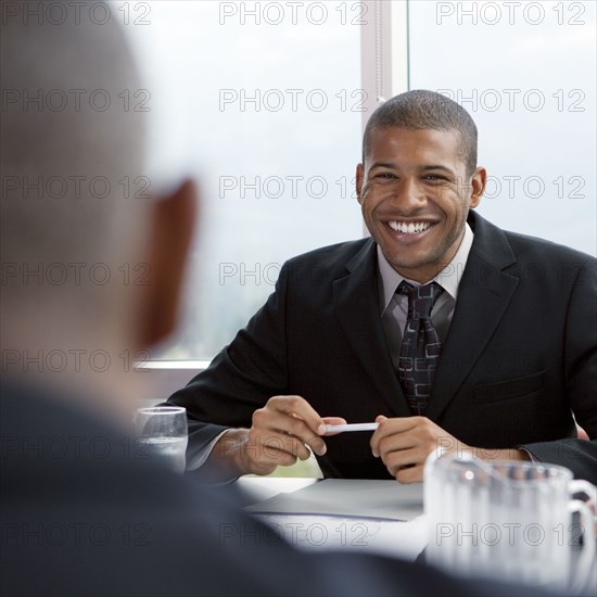 African businessman in meeting