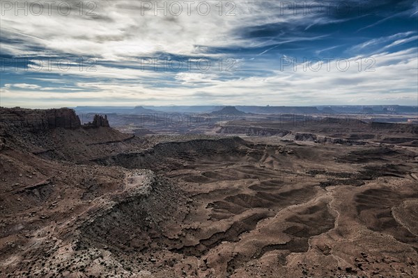 Scenic view of canyonlands in Moab